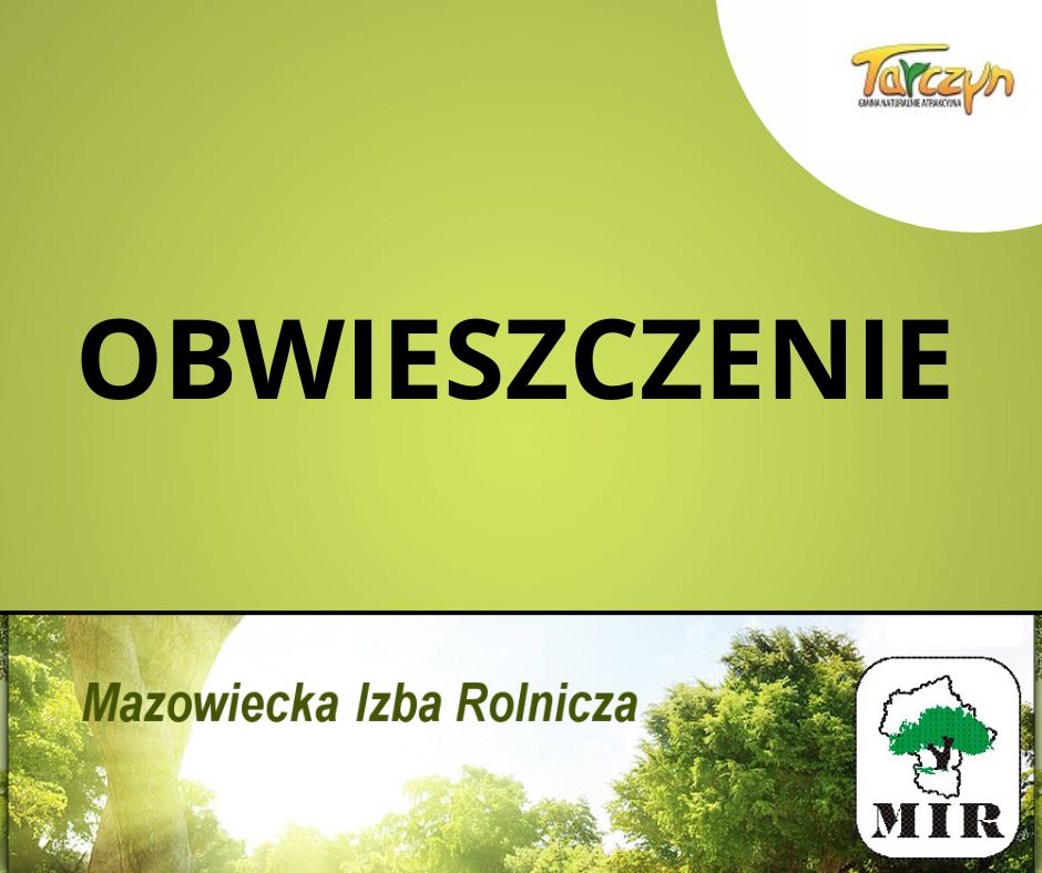 Obwieszczenie