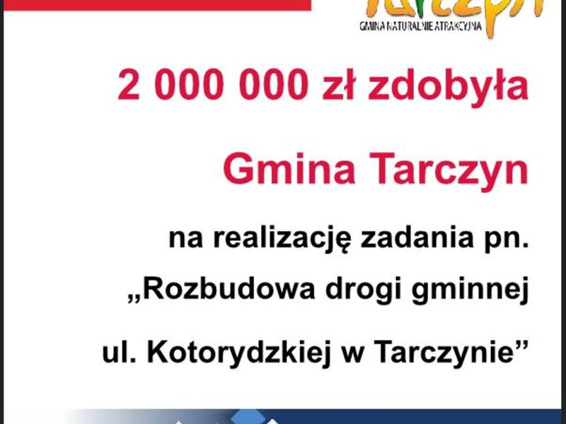 Baner informujący o dofinansowaniu