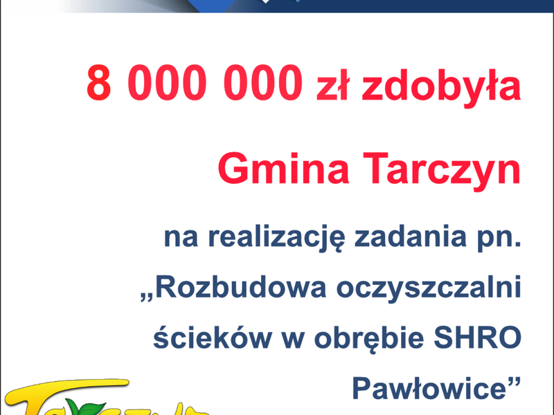 Baner informujący o dofinansowaniu