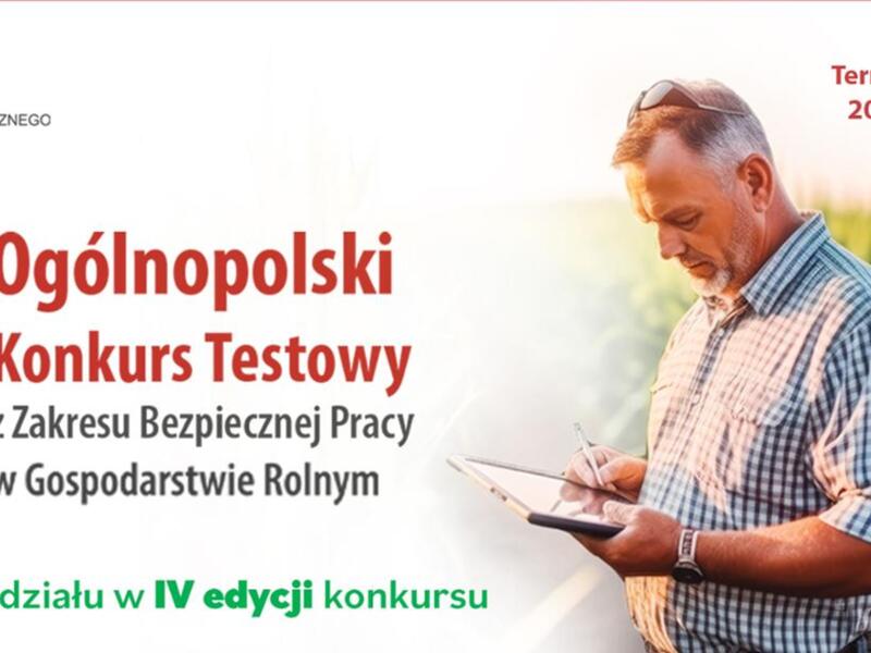Baner promujący ogólnopolski konkurs dla rolników