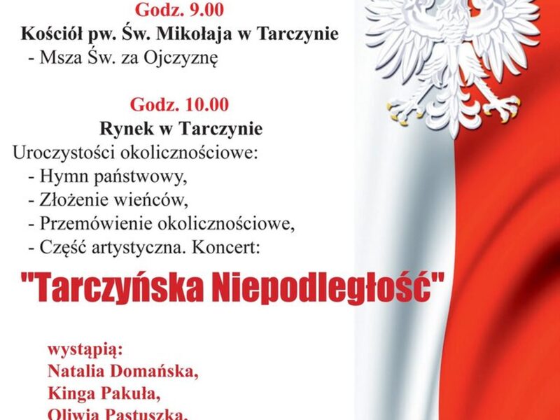 Plakat promujący Narodowe Święto Niepodległości