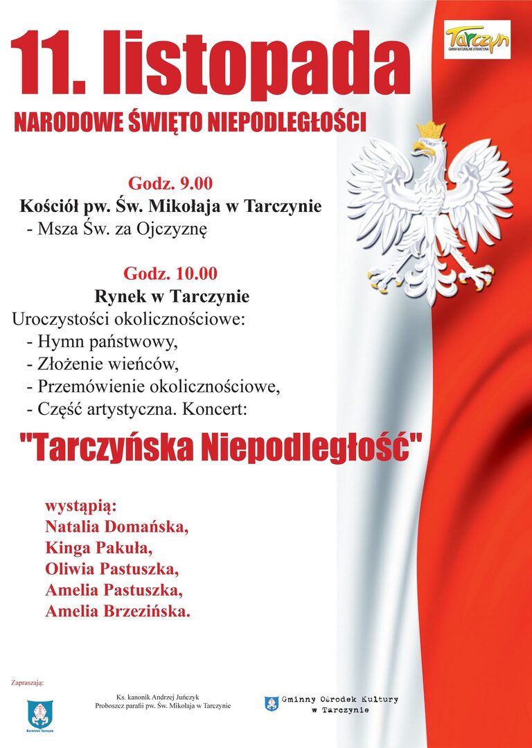 Plakat promujący Narodowe Święto Niepodległości