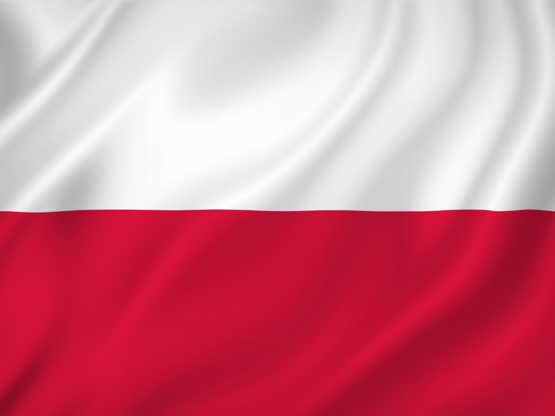 Zdjęcie przedstawia flagę biało-czerwoną