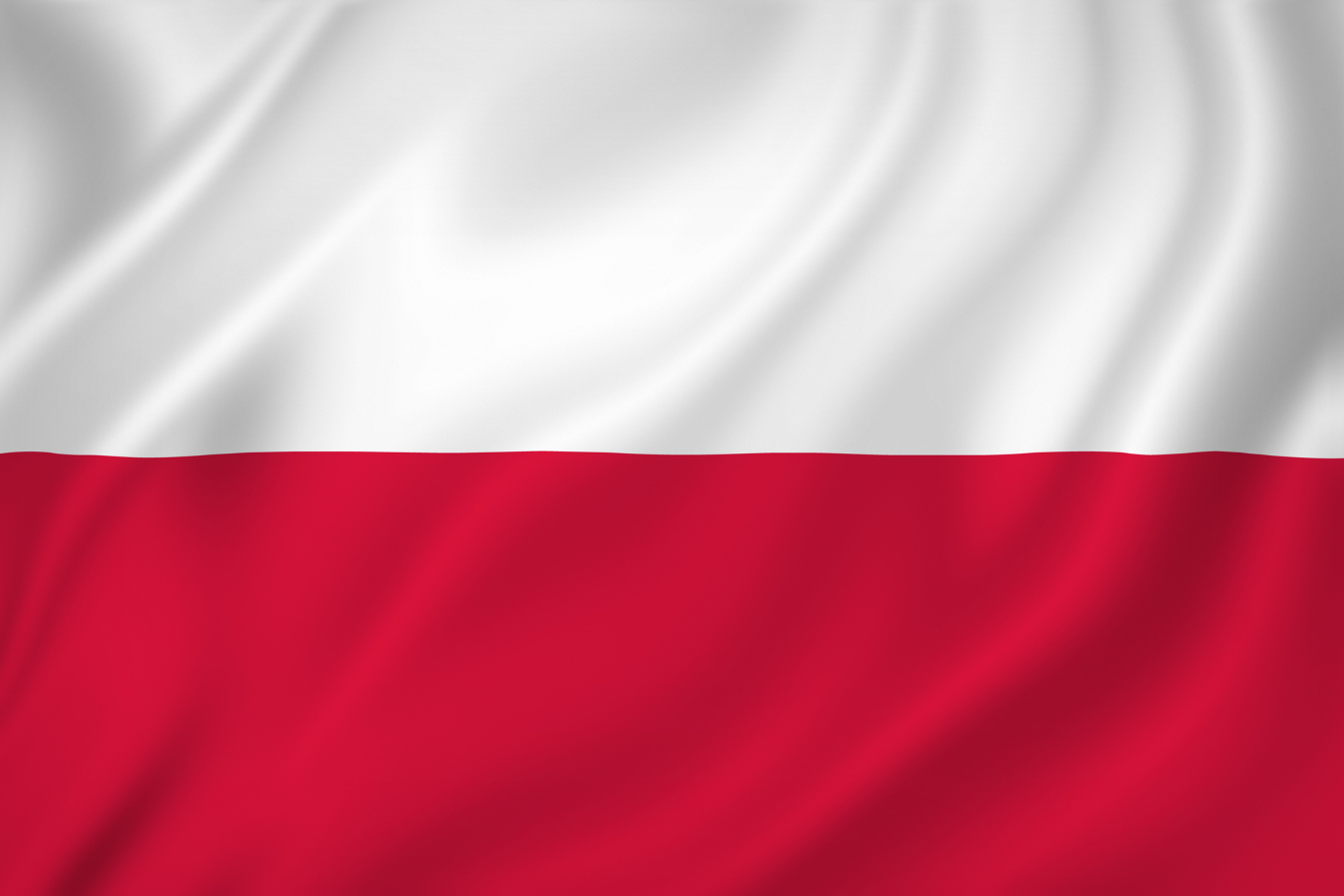 Zdjęcie przedstawia flagę biało-czerwoną