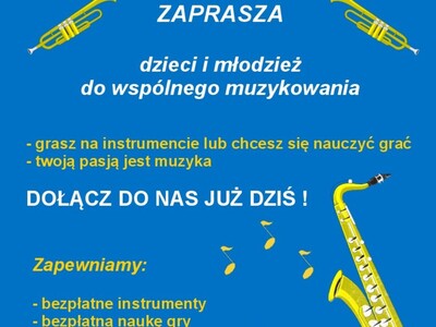 Plakat promujący Tarczyńską Orkiestrę Dętą