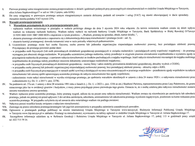 Pierwsze przetargi nieograniczone