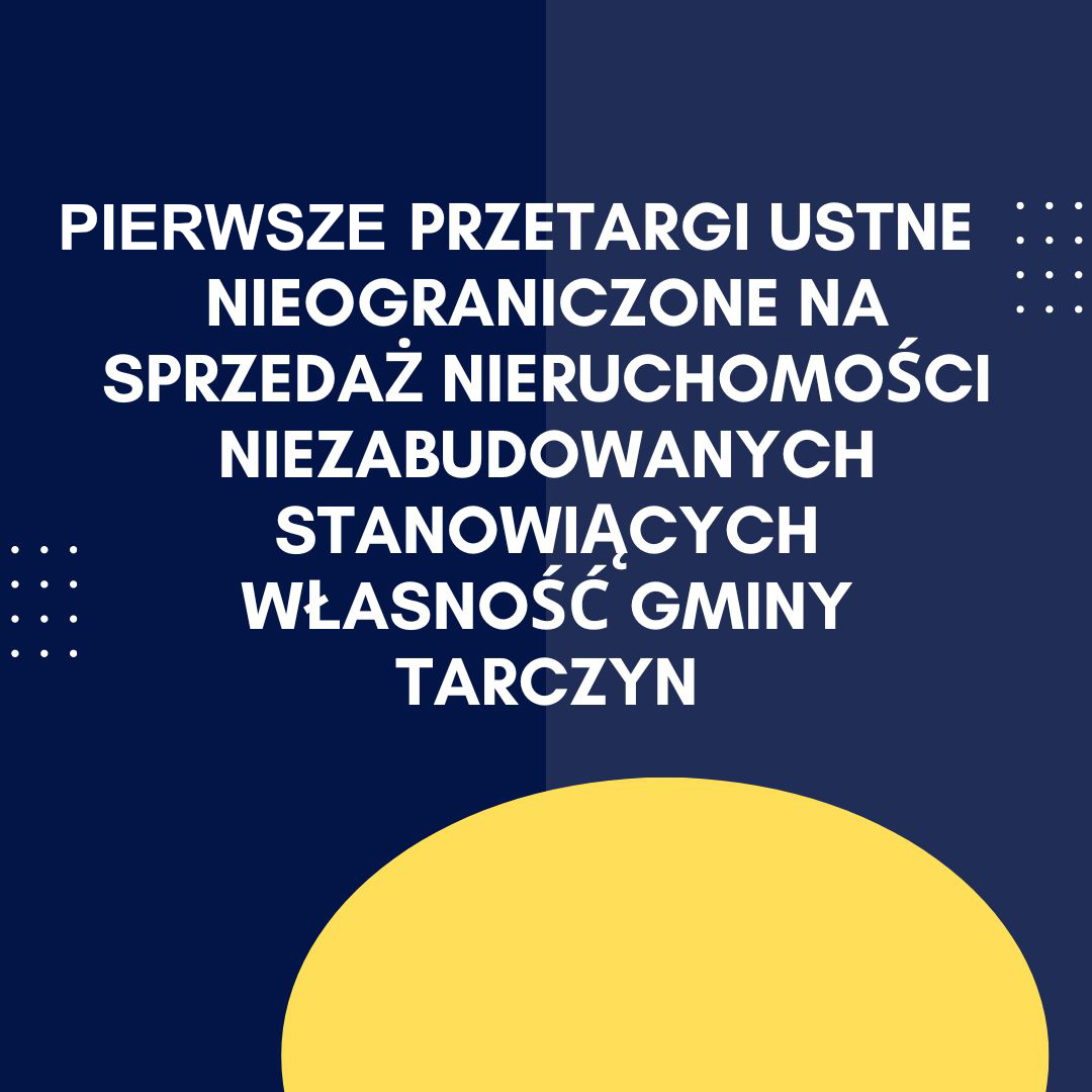 Pierwsze przetargi ustne nieograniczone