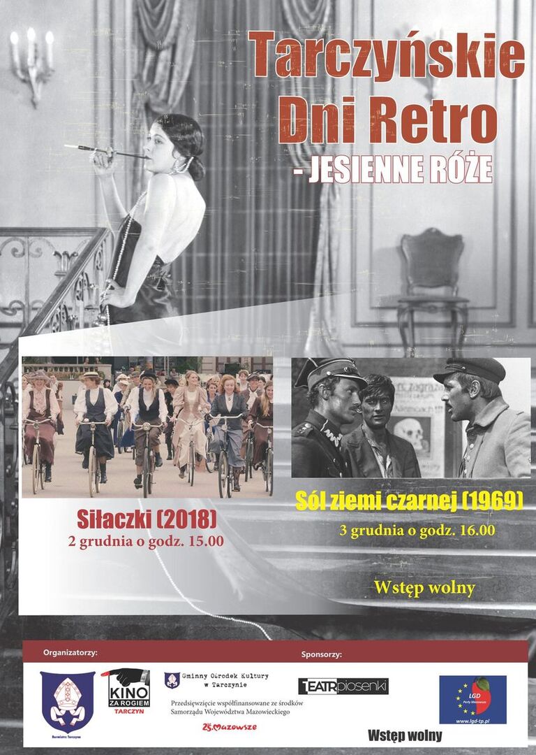 Plakat promujący Tarczyńskie dni Retro