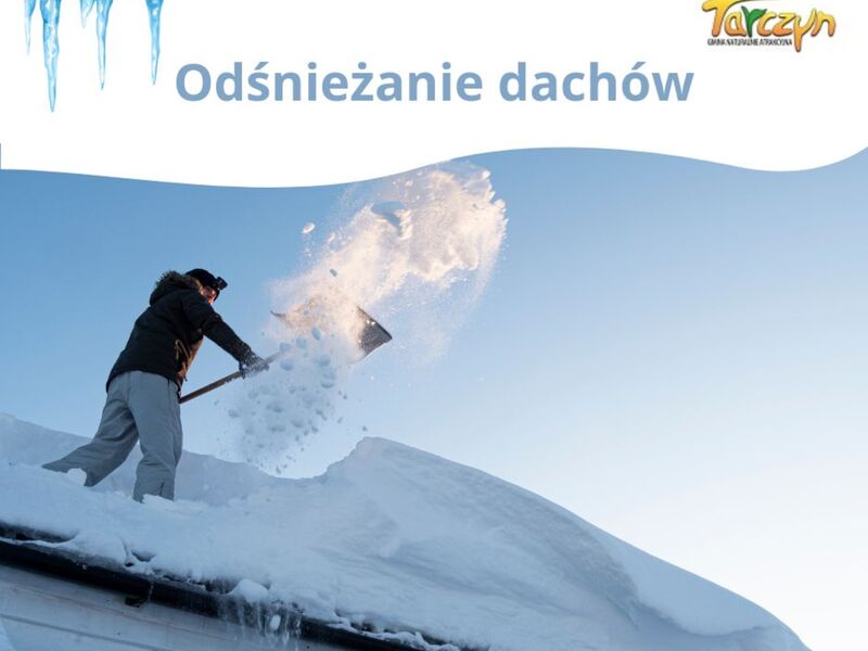 odśnieżanie dachów