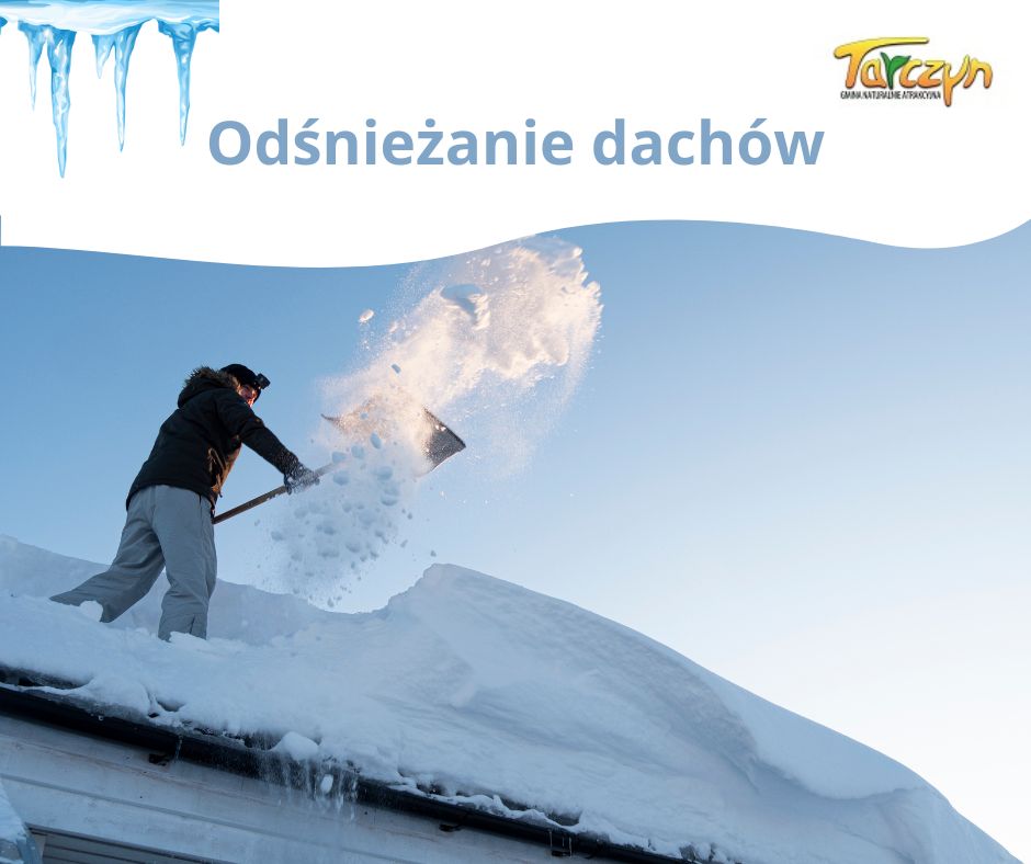 odśnieżanie dachów