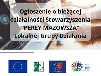 ogłoszenie o bieżącej działalności lgdu