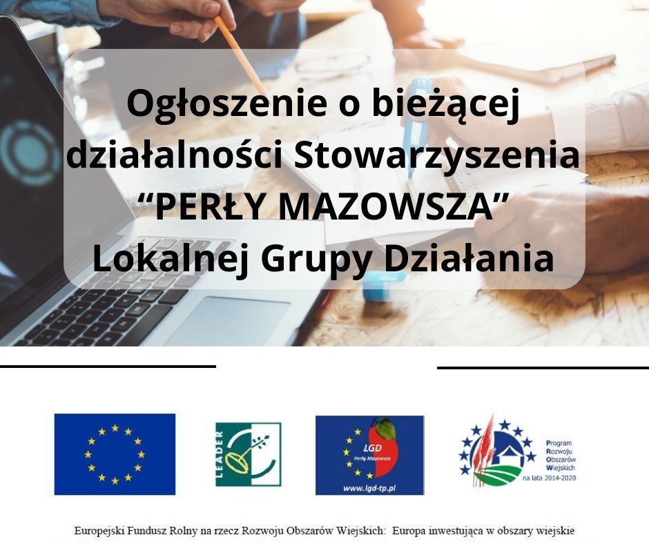 ogłoszenie o bieżącej działalności lgdu