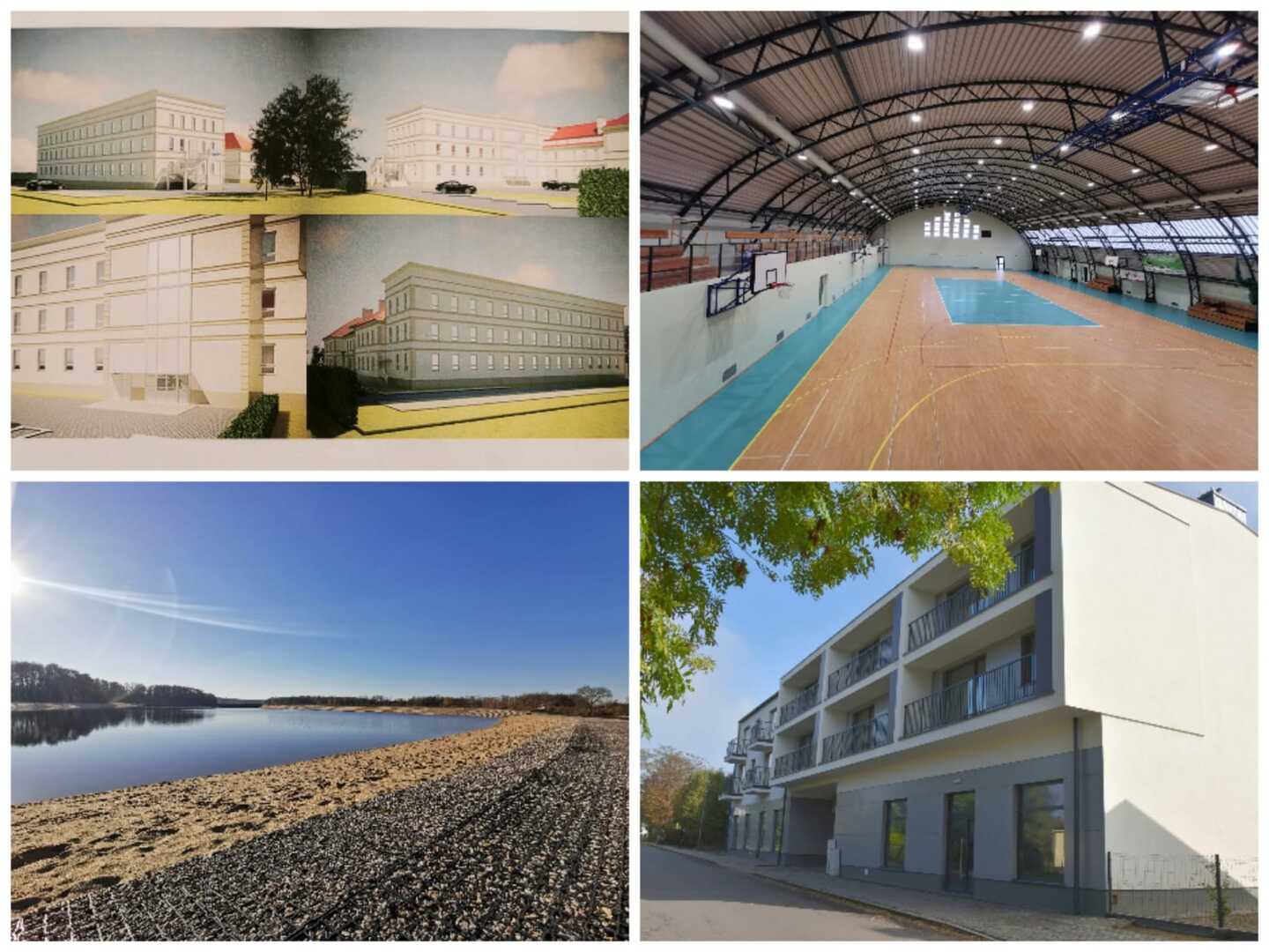 zdjęcia przedstawiają inwestycje w gminie tarczyn 