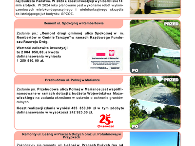 inwestycje w gminie Tarczyn
