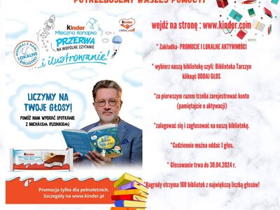Baner konkursu Kinder kanapka