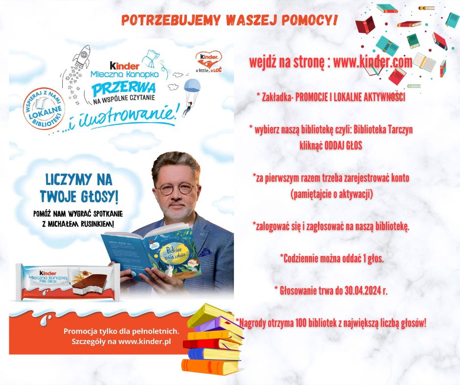 Baner konkursu Kinder kanapka