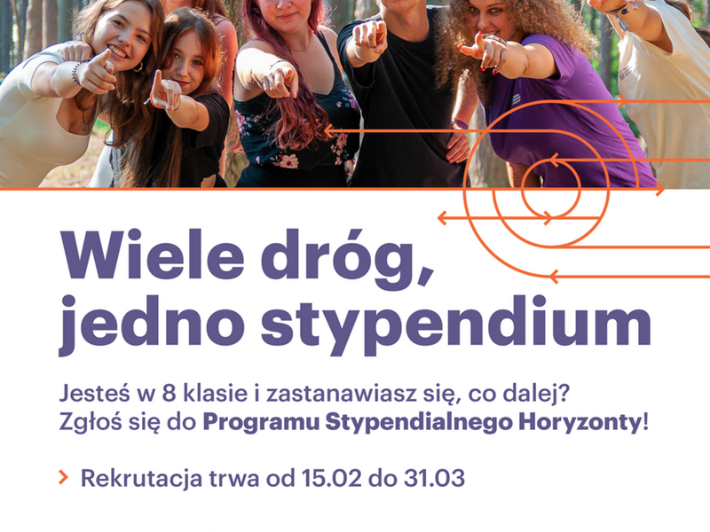 Baner reklamujący stypendia