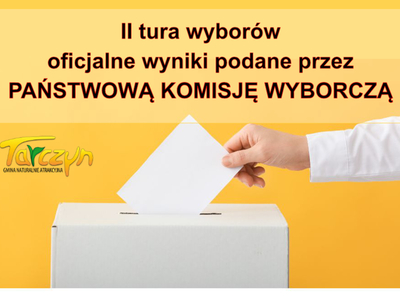 Baner przedstawiający urnę wyborczą