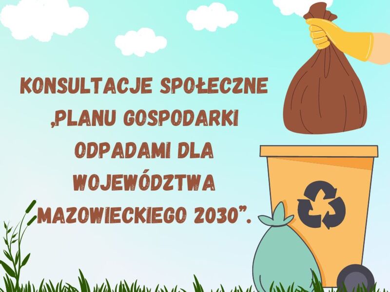 Zdjęcie przedstawia brązowy worek śmieci wrzucany do kosza
