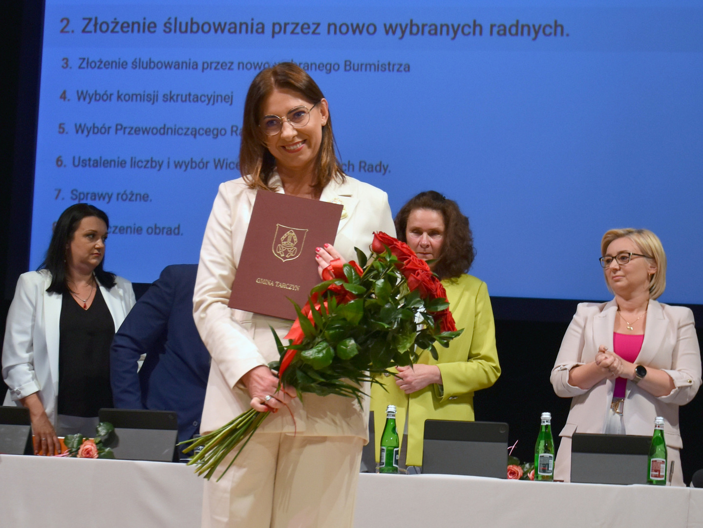 Zdjęcie przedstawia Burmistrza Tarczyna
