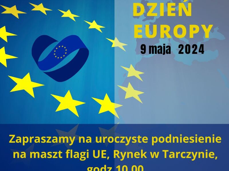 Baner przedstawia żółte gwiazdki na żółtym tle