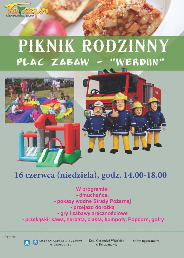 plakat promujący piknik w Werdunie