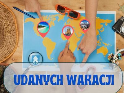 Baner przedstawia mapę świata