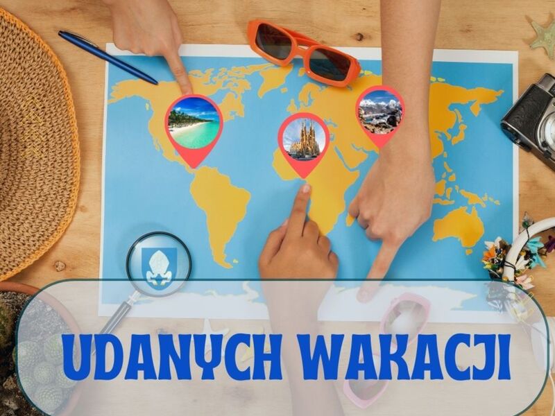 Baner przedstawia mapę świata