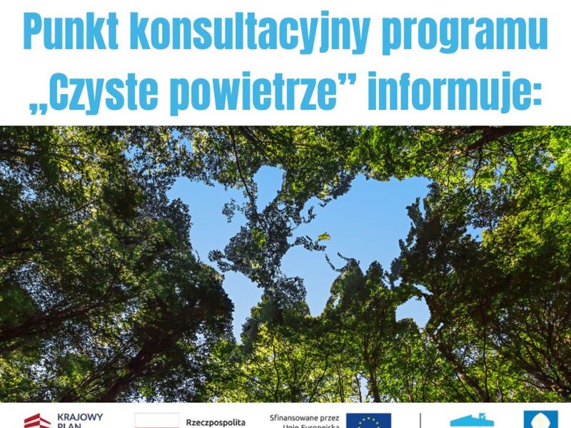 czyste powietrze informuje