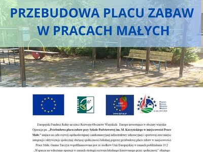 Przebudowa placu zabaw w Pracach Małych