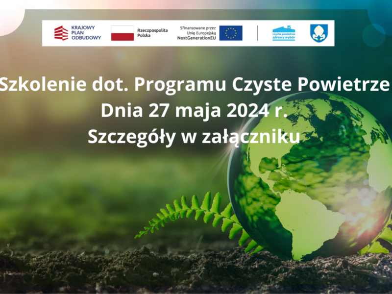 Szkolenie z Czystego powietrza