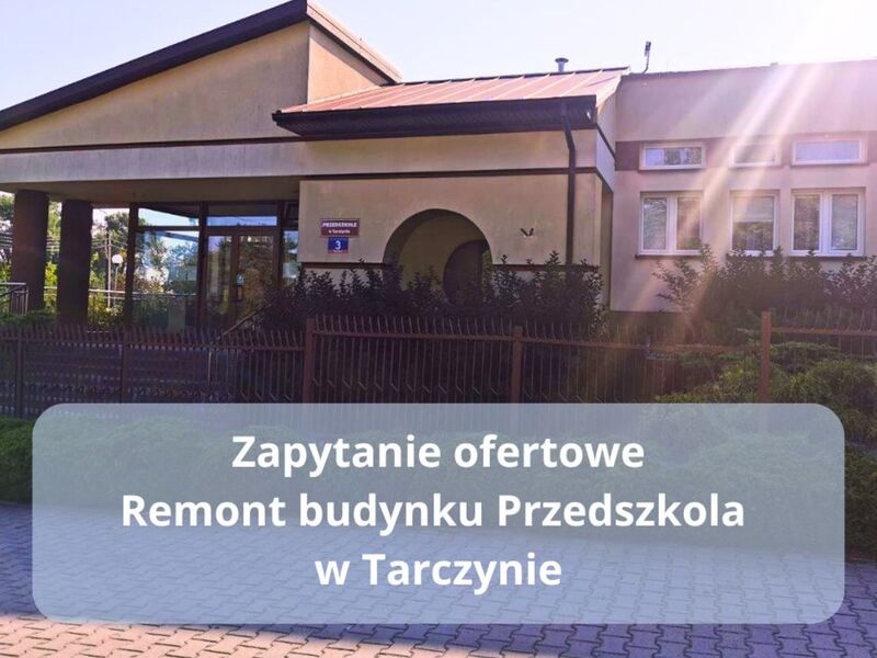 Zapytanie ofertowe przedszkole