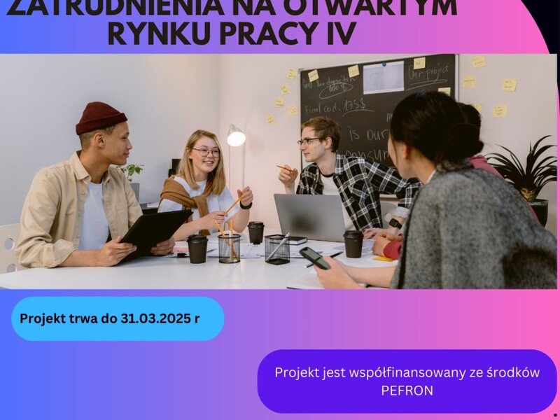 Staże drogą do zatrudnienia na otwartym rynku pracy IV