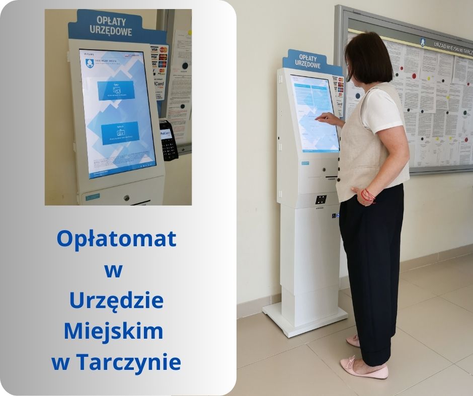 Opłatomat w Urzędzie Miejskim w Tarczynie