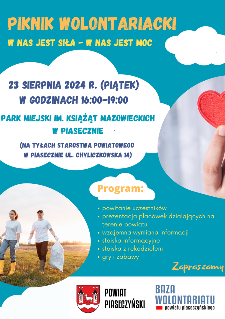 plakat reklamujący piknik wolątariacki