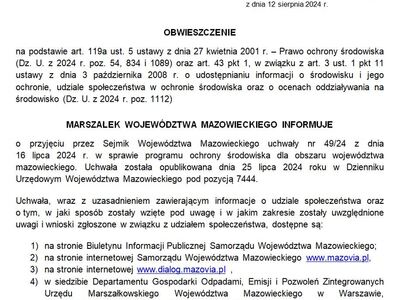 obwieszczenie Marszałka