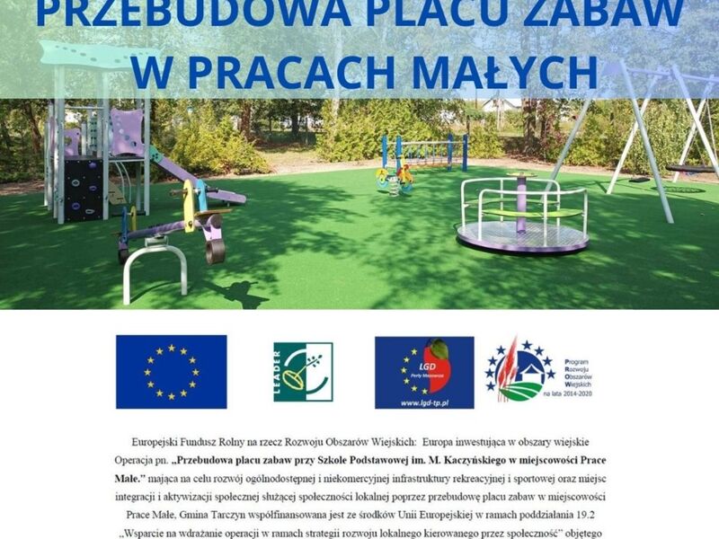 plac zabaw prace małe