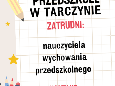 Przedszkole poszukuje nauczyciela