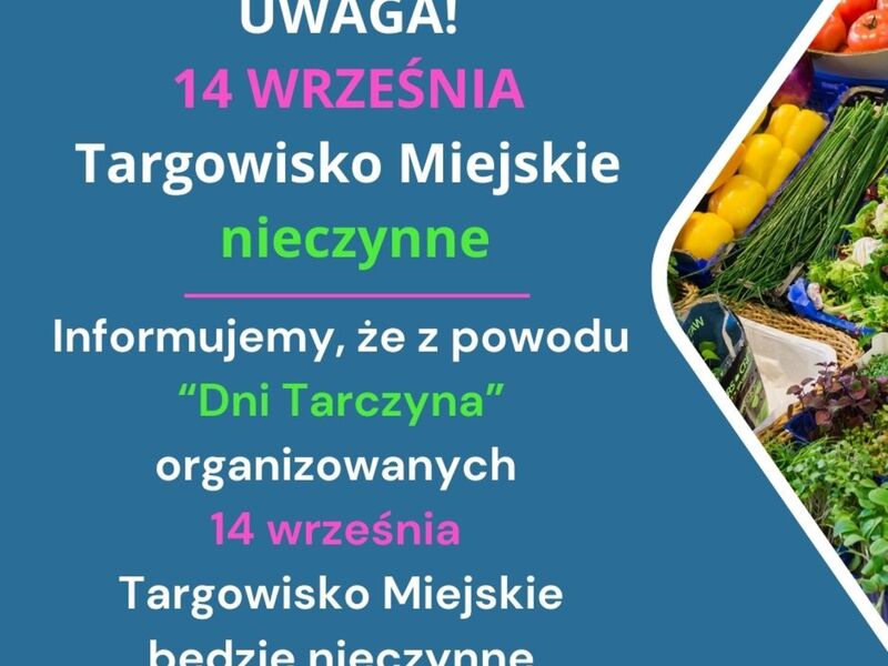 Targowisko miejskie nieczynne