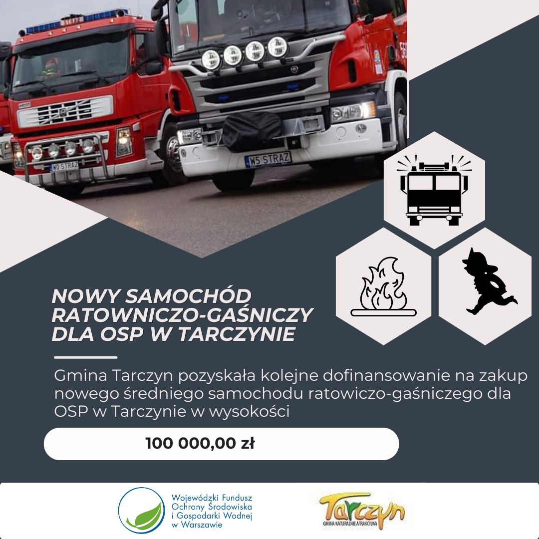 Dofinansowanie OSP Tarczyn 