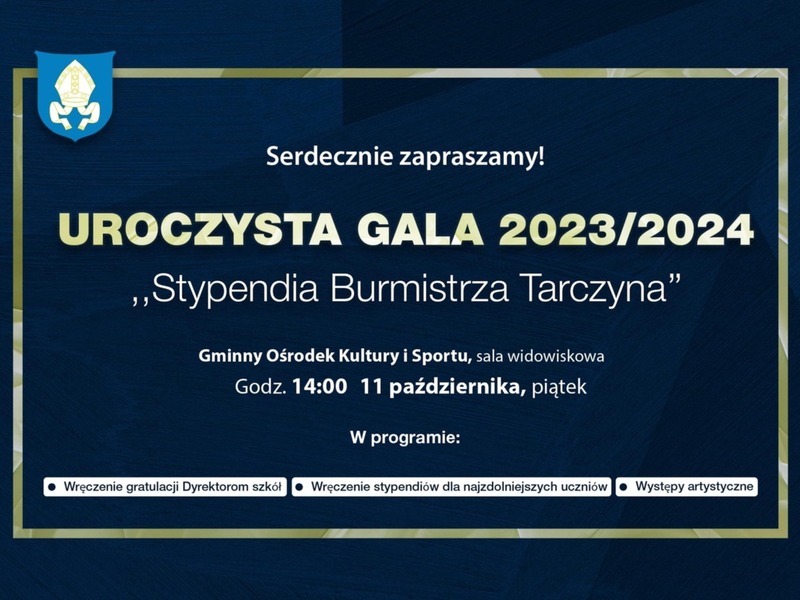 Stypendia Burmistrza Tarczyna