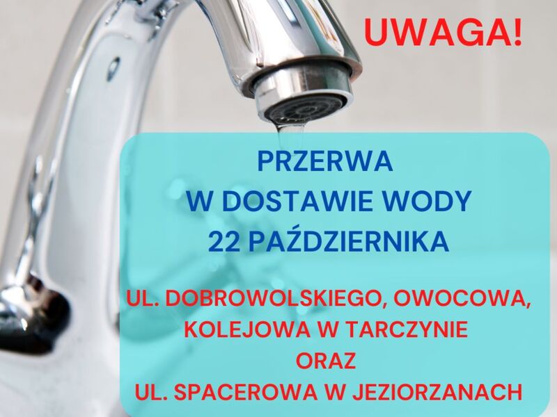 przerwa w dostawie wody