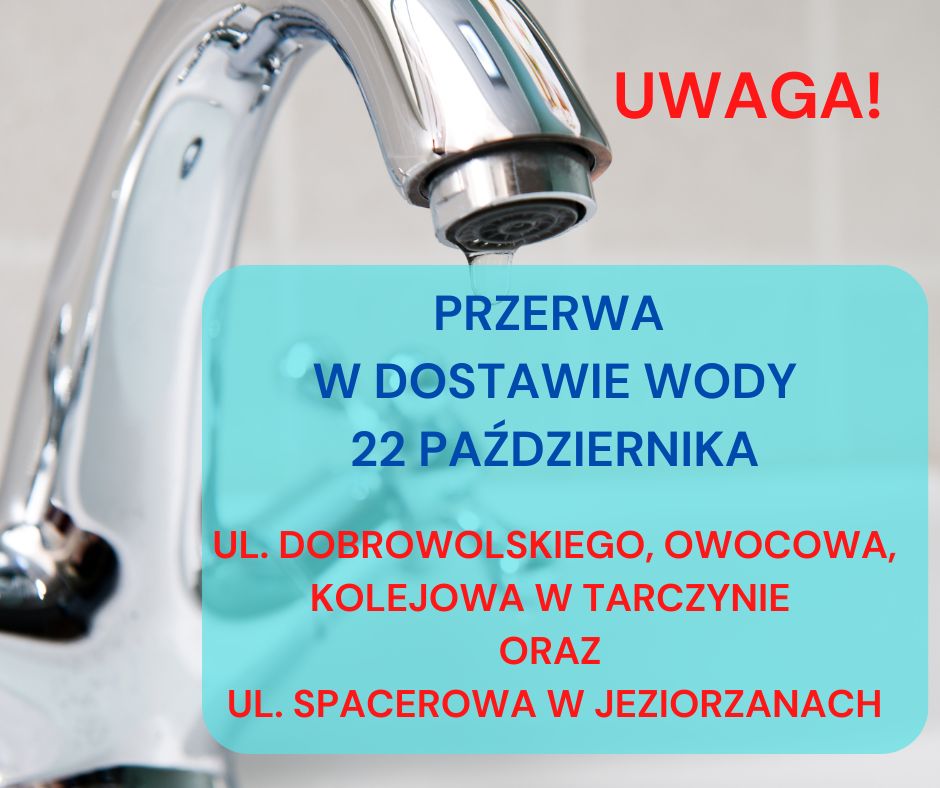 przerwa w dostawie wody 