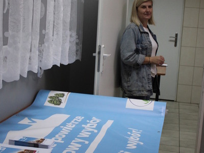 Stoisko informacyjne Gminnego Punktu Informacyjno - Konsultacyjnego