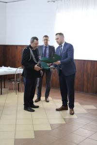Przekazanie gratulacji dla OSP Niegocin