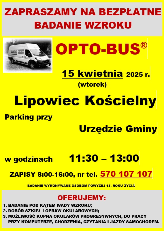 Zaproszenie Opto bus