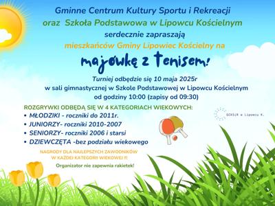 PLAKAT - turniej tenisa stołowego