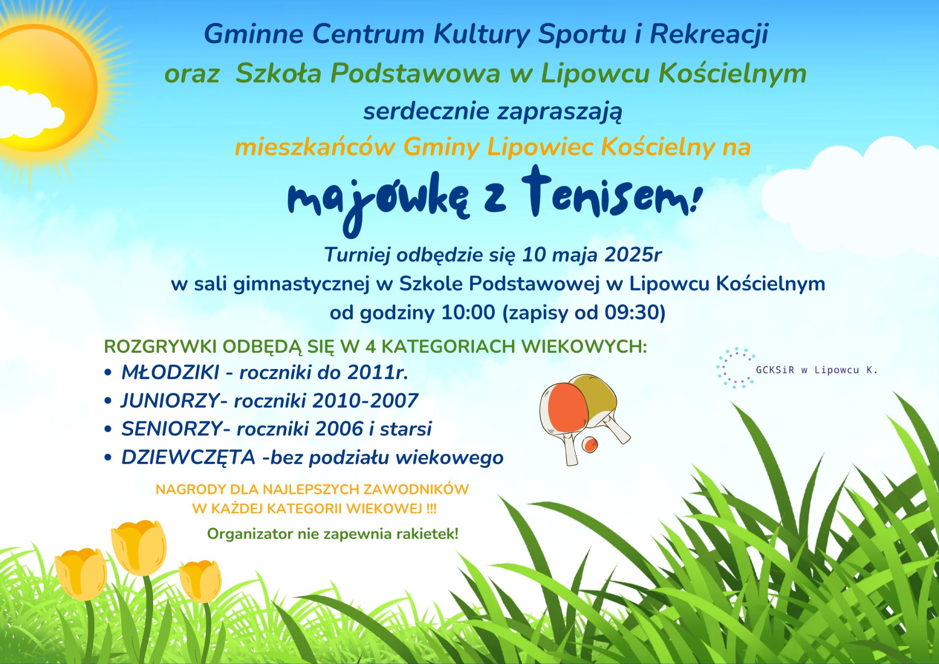 PLAKAT - turniej tenisa stołowego