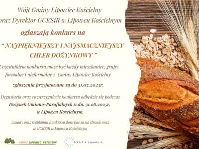 Konkurs na najpiękniejszy i najsmaczniejszy chleb dożynkowy