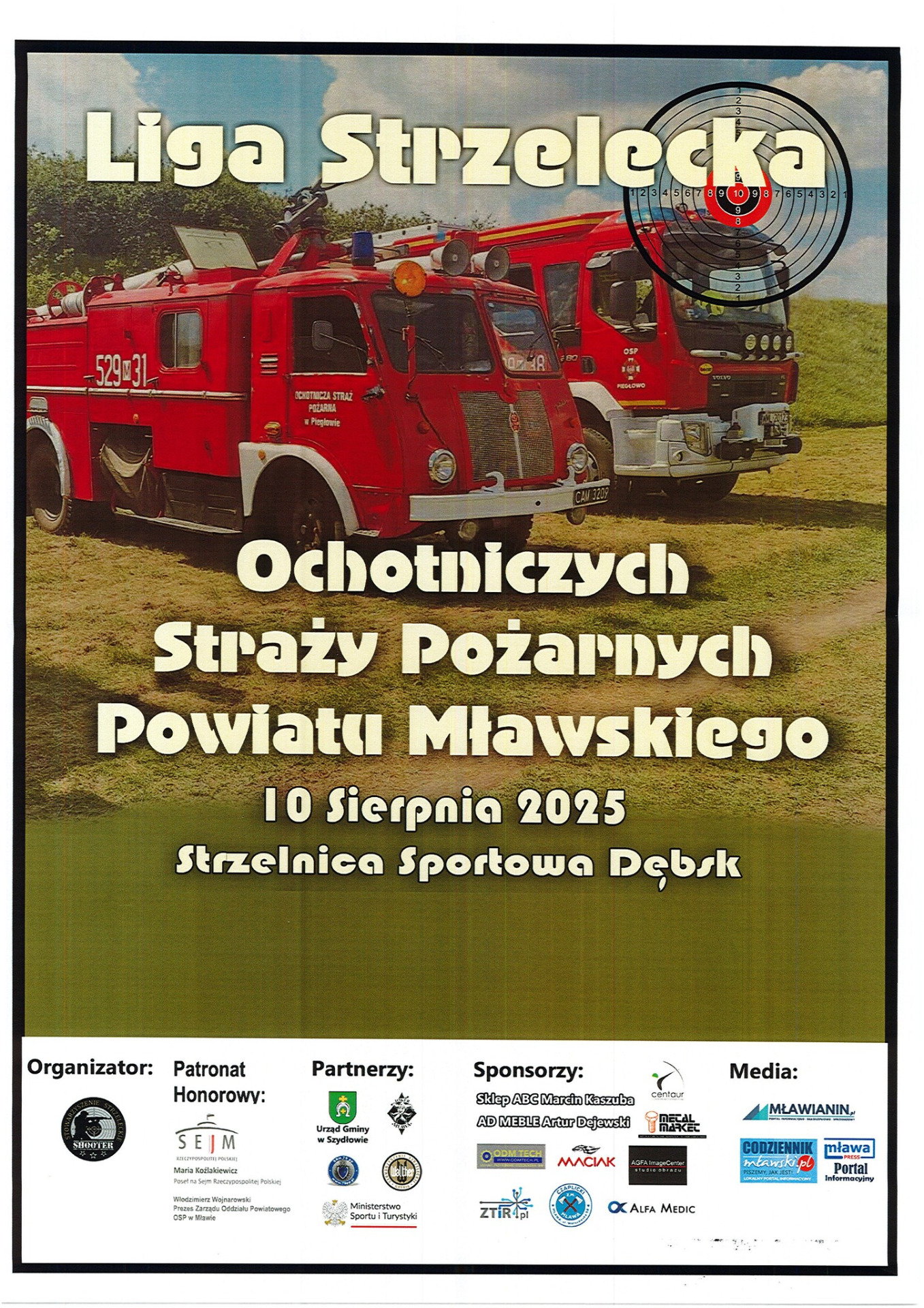 Plakat zawody strzeleckie